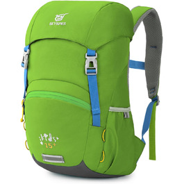 Дитячий рюкзак SKYSPER 15L - легкий та комфортний для хлопчиків та дівчаток (світло-зелений)