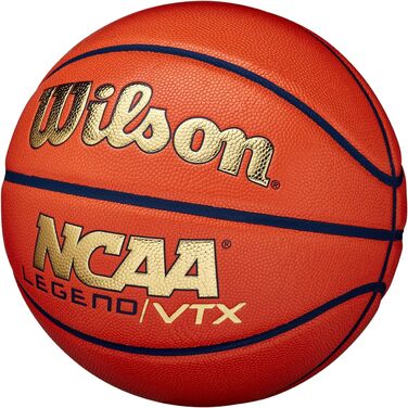 Баскетбольний м'яч Wilson NCAA Legend №7, помаранчево-золотий, для дорослих, універсальний