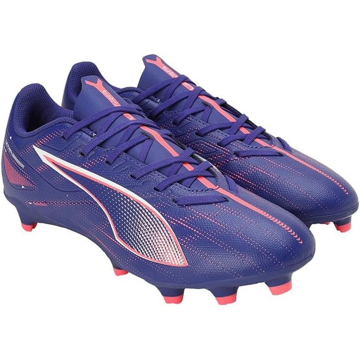 Кросівки футбольні PUMA Ultra 5 Play FG/AG, 47 EU, Lapis Lazuli/Puma White/Sunset Glow