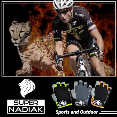 Велосипедні рукавички літнього сезону: чоловічі та жіночі, напівпальцеві, для MTB, BMX, фітнесу, чорно-помаранчеві, XL