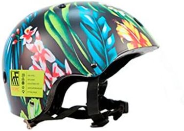 Дитячий мультиспортивний шолом Tropic Flower, захисний, для велосипеду, скейтборду та роликів