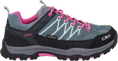 Дитячі трекінгові черевики CMP Rigel Low WP, 39 розмір, Mineral Green-Purple Fluo