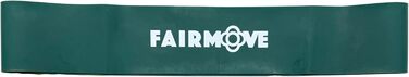 Еластичні стрічки FAIR Move для фітнесу та йоги (натуральний латекс, зелені, середній рівень опору 2.5 кг)