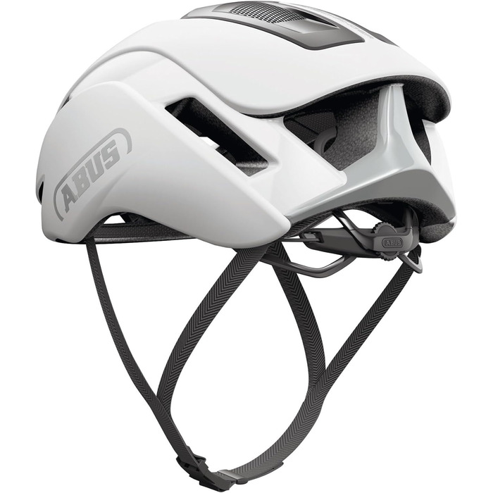 ABUS Шолом для шосейної їзди Gamechanger 2.0 - Аерошолом преміум-класу, білий (polar white), розмір L (57-61 см)