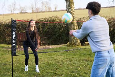 Регульована сітка Hy-Pro для бадмінтону, тенісу, піклболу та волейболу – 1,9 м висота, 3/4 м ширина, легка, з сумкою, для дітей та дорослих