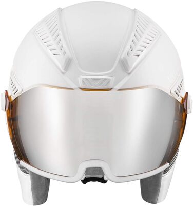 Гірськолижний шолом uvex HLMT 600 Visor для дорослих, білий матовий, 53-55 см