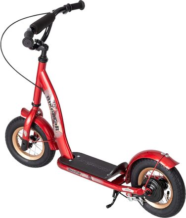 Дитячий самокат STAR SCOOTER з надувними колесами 10 дюймів для хлопчиків і дівчаток від 4 років, класичний трюковий самокат
