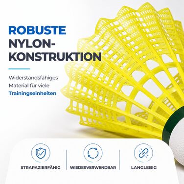 Волани для бадмінтону Yonex 36шт - тренувальні та змагальні, для гри в залі та на вулиці