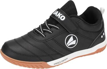 Спортивне взуття JAKO для залу та вулиці, дитяче, унісекс, розмір 40 EU, чорно-біле