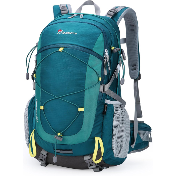 Рюкзак для туризму MOUNTAINTOP 40L з дощовиком, чоловічий/жіночий, для походів, кемпінгу, подорожей, 55x35x25 см