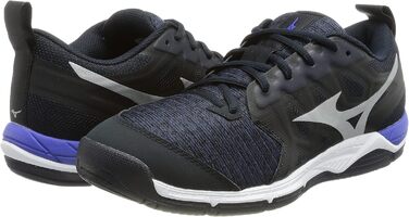 Волейбольне взуття Mizuno Wave Supersonic 2 для чоловіків, білий, синій, фіолетовий (38 EU)
