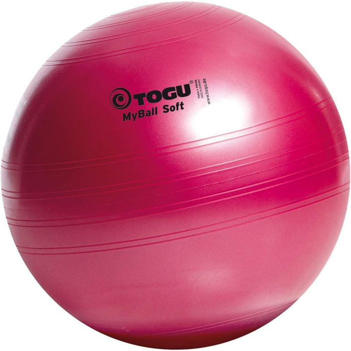 Гімнастичний м'яч TOGU MyBall Soft 45 см, рубіново-червоний