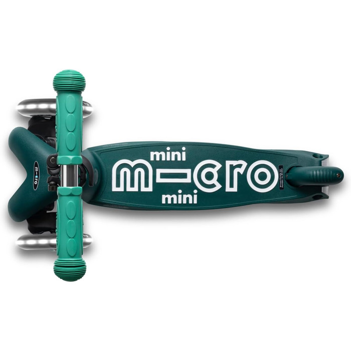 Самокат дитячий Micro Deluxe Eco Green з регульованим кермом та світловими колесами для хлопчиків і дівчаток