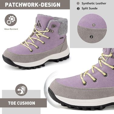 Чоботи зимові жіночі Mishansha, з підкладкою, неслизькі, розмір 36-42 (фіолетовий, 39 EU)