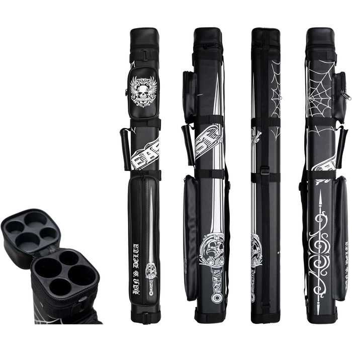 Сумка для більярдного кия HAN'S DELTA Hartschalen, 2 x 2 см, різні кольори (Beast Square)