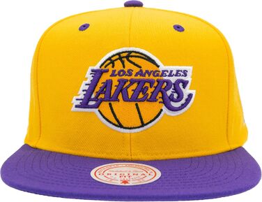Кепка Mitchell & Ness NBA Lakers Snapback жовто-фіолетова, універсальний розмір