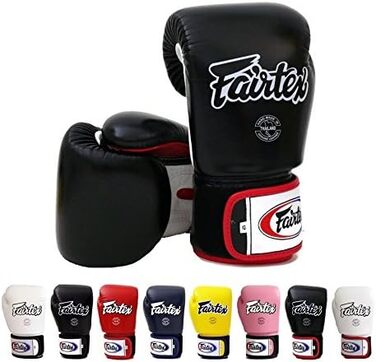 Боксерські рукавички Fairtex BGV1 чорні/білі/червоні