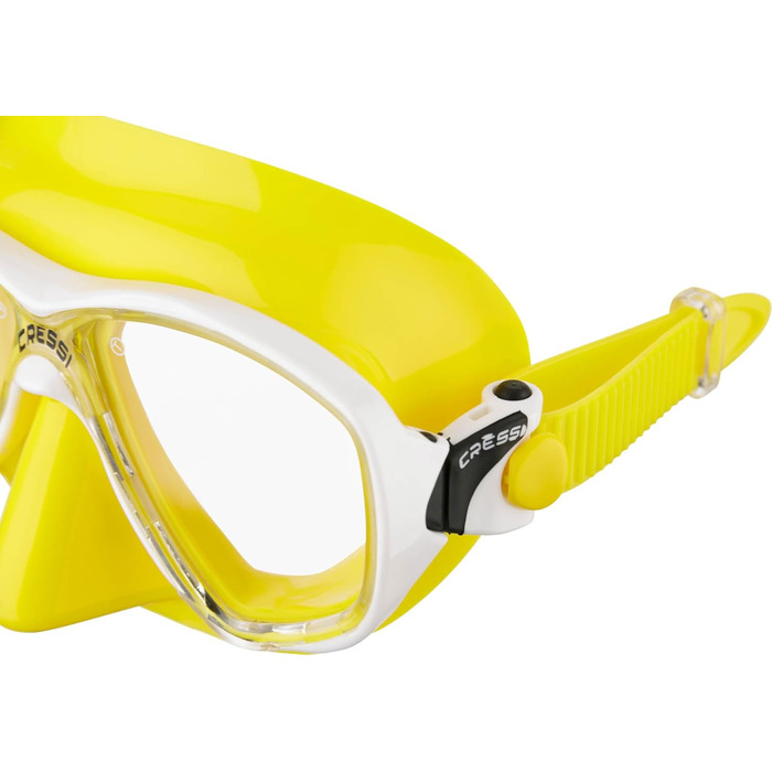 Маска для снорклінгу та дайвінгу Cressi Marea + трубка Cressi Mexico – універсальний розмір, жовто-білий колір