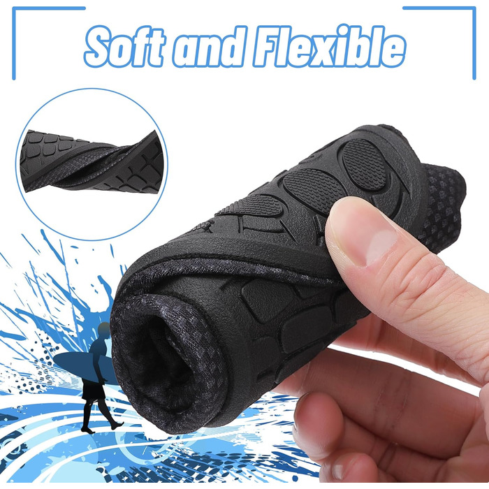 Чоботи для плавання та водного спорту: чоловічі та жіночі неопренові тапки, для пляжу, серфінгу, басейну (41 EU, 788 Чорний)