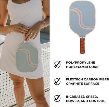 Плече Пікбол Holbrook Performance з карбону, графітове покриття, Polypropylen, Day N' Night (з відмоткою)