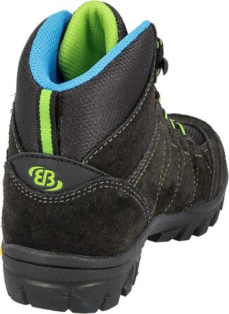 Черевики трекінгові та похідні для дітей Brütting Bergen Unisex, 37 EU, сірий, синій, лимонний