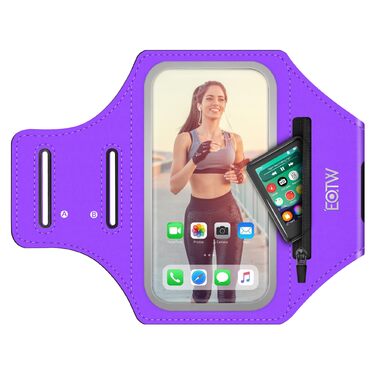 Спортивний браслет для телефону EOTW Joggen: зручна підставка для iPhone/Samsung (5.5-6.0 дюйми) з кишенькою для AirPods