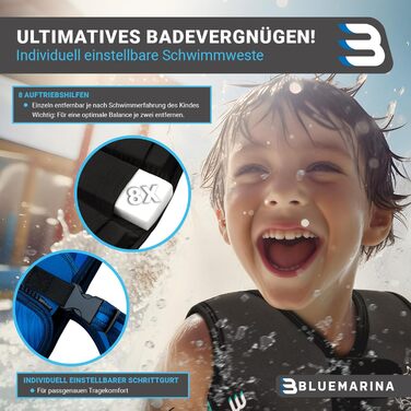 Дитячий жилет для плавання Bluemarina Laguna | Розміри для малюків та немовлят | Допомога у навчанні плаванню