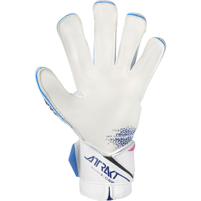 Воротарські рукавички Reusch Attrakt Grip Evolution TW Unisex, блакитно-рожево-білі