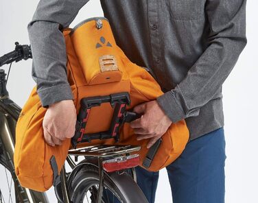 Велосипедна сумка VAUDE eSilkroad Plus для електровелосипеда з кріпленням UniKlip, універсальний розмір, помаранчева