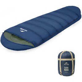 Спальний мішок Naturehike Penguin - блакитний, для дорослих, ультра-теплий, бавовняний, для кемпінгу та дому