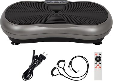 Вібраційна платформа Panana ZZ-SZ302 з тихою системою, 120 рівнів та 10 програм | з пультом ДУ | антиковзаюча | для всього тіла, схуднення | з тренувальними гумками