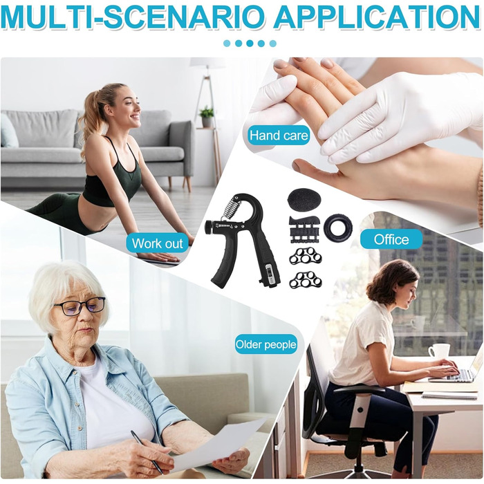 Набір для тренування кисті та пальців, регульоване навантаження 5-60 кг, для спортсменів та відновлення