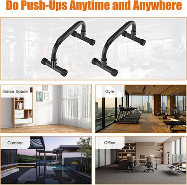 Паралелетки для віджимань та висіння, фітнес обладнання для дому та вулиці, Heavy Duty, протиковзаюча поверхня