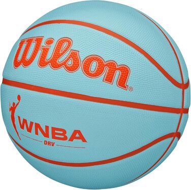 М'яч для баскетболу Wilson WNBA DRV Outdoor, Aqua/Orange, розмір 6