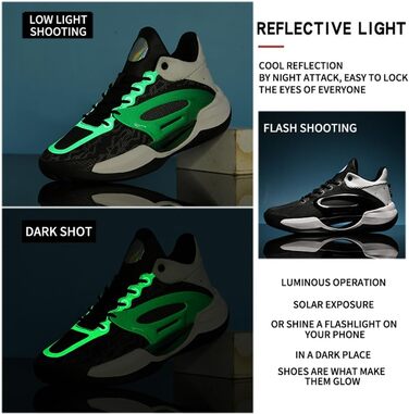 Чоловічі баскетбольні кросівки для хлопців, зручні для тенісу, бігу та тренувань, чорно-білі, 38 EU, 869