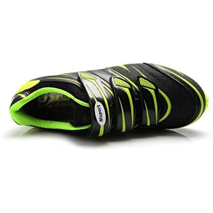 Кросівки для гірського велосипеда Msport для чоловіків та жінок, дихаючі, з неслизькою підошвою, сумісні з педалями SPD, зелені, 37 EU