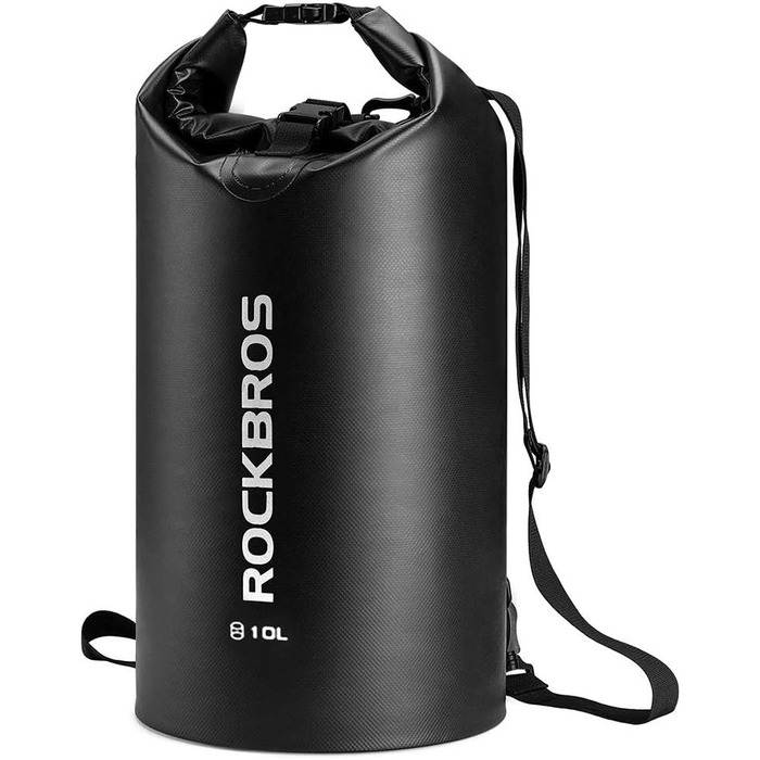 ROCKBROS Сумка Dry Bag 40 л, водонепроникна, для водного спорту, пляжу, каякінгу, рафтингу, чорна