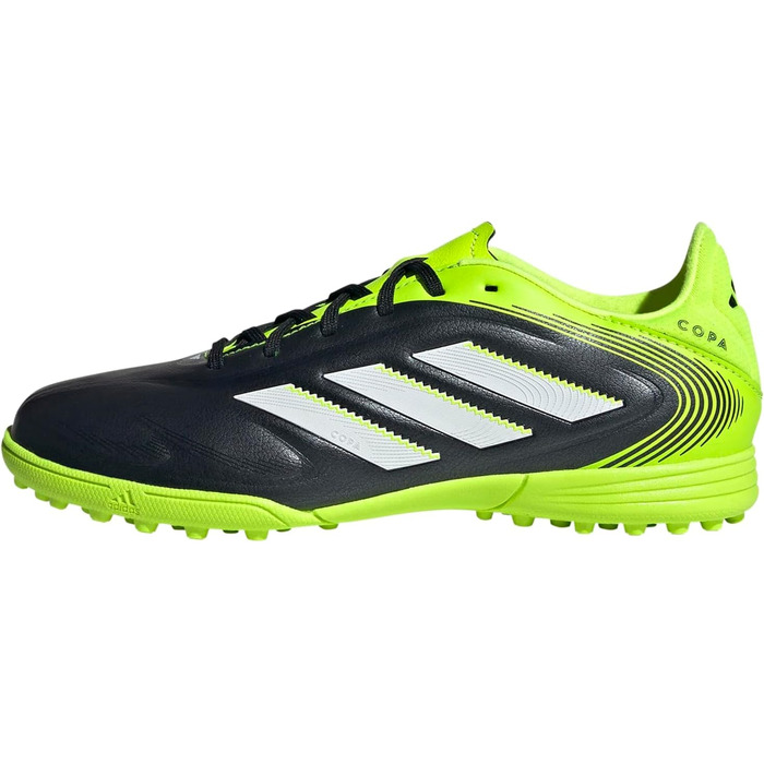 Дитячі футбольні бутси Adidas Copa Pure III League Turf для футболу, розмір 33 EU, чорний, білий, лимонний, унісекс