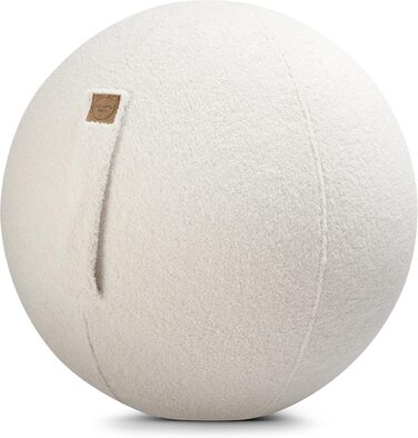 Гімнастичний м'яч Sitzball Woolly з плюшевим чохлом, натуральний колір