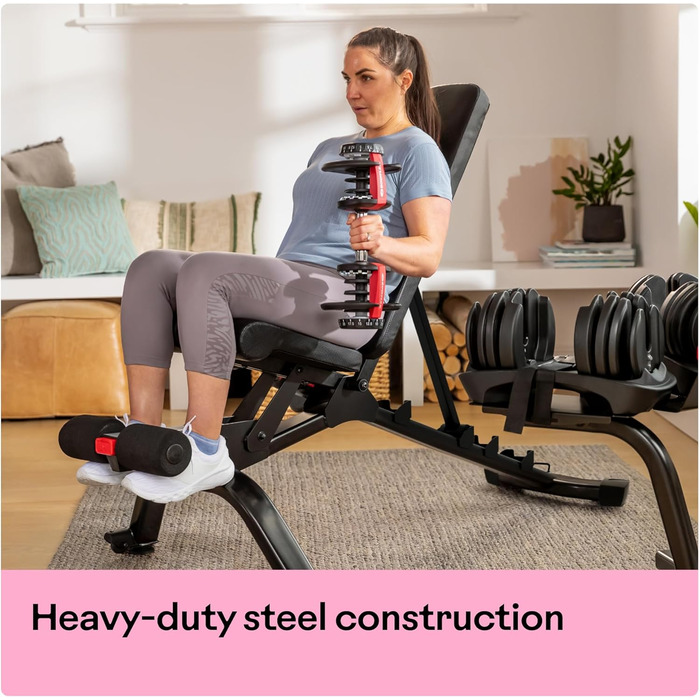 Регульована гантельна лавка Bowflex SelectTech 4.1S, компактна, для дому