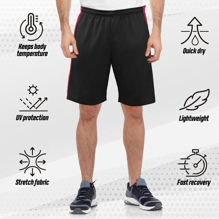 Чоловічі шорти Nike Dry-Fit для баскетболу, бігу, тренувань та фітнесу, 4 шт. в упаковці