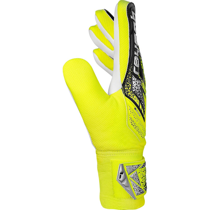 Воротарські рукавички Reusch Attrakt Starter Solid Junior - жовто-сріблясті-чорні (3) для дітей та підлітків