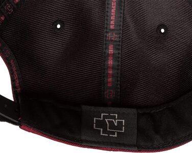 Кепка-снэпбек Rammstein бордового кольору, універсальний розмір