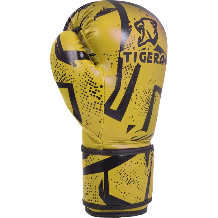 Боксерські рукавички Tigera Kinder для дітей | Kickbox, Muay Thai, спаринги, тренування | Для боксерського мішка, тренувань | Дитячий бокс, рукавички для спарингу, 4oz, жовті