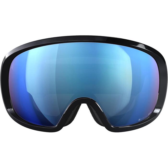 Гірськолижна маска POC Fovea Clarity Comp+ Uranium Black/Spektris Blue для змагань, оптимальна оглядовість