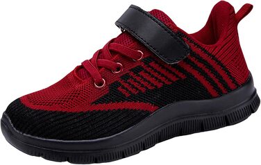 Дитячі спортивні кросівки для залу та фітнесу. Біла підошва, кріплення на липучці. Червоний колір, 30 EU