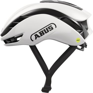 Велошолом ABUS Gamechanger 2.0 MIPS, аеродинамічний, білий, S (51-55 см), для чоловіків і жінок, з покращеною вентиляцією