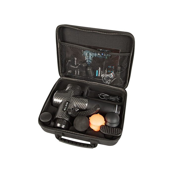 Перкусійний масажер для тіла та спини Massage Gun Pro: набір з 10 насадок