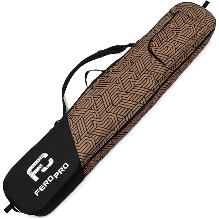 Чохол для сноуборда преміум-класу 170 см, водонепроникний, з регульованими ременями (Geomteric)