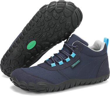 Черевики для ходьби босоногим SAGUARO для чоловіків та жінок, легкі, з нульовим перепадом, розміри EU 36-48 (36 EU, темно-синій)